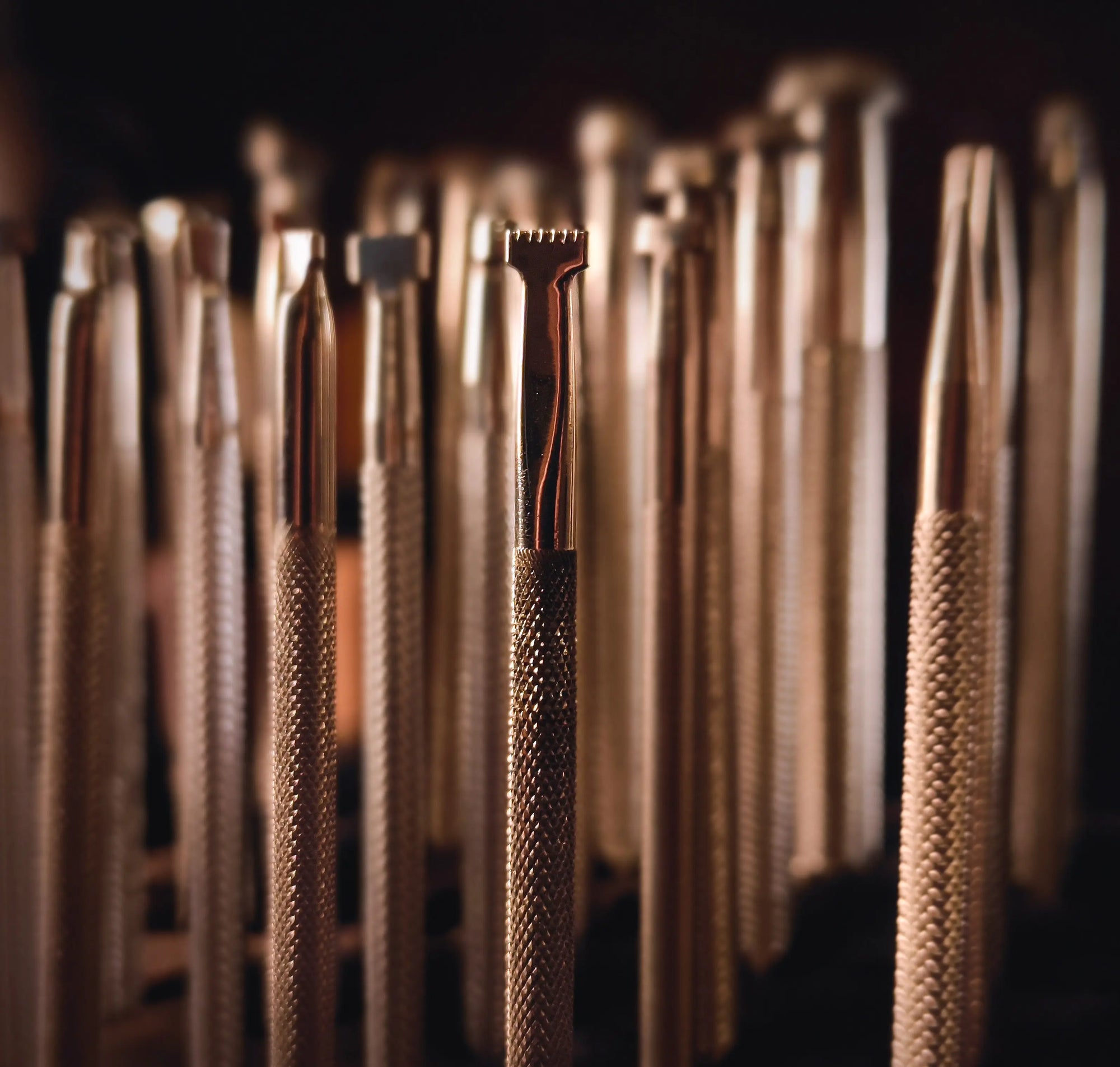 Stamping tools for medieval-inspired leathercraft by Reliq